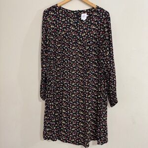 The Nines by HATCH Dark Floral Midi Maternity Dress size XXL Cottage Prairie